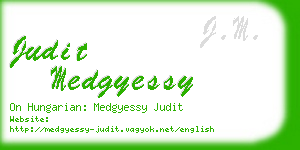 judit medgyessy business card